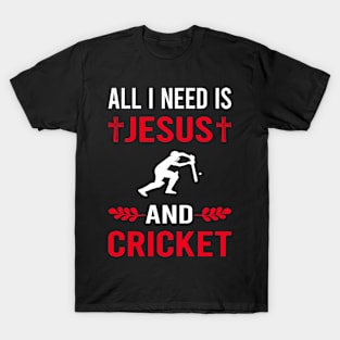 I Need Jesus And Cricket T-Shirt